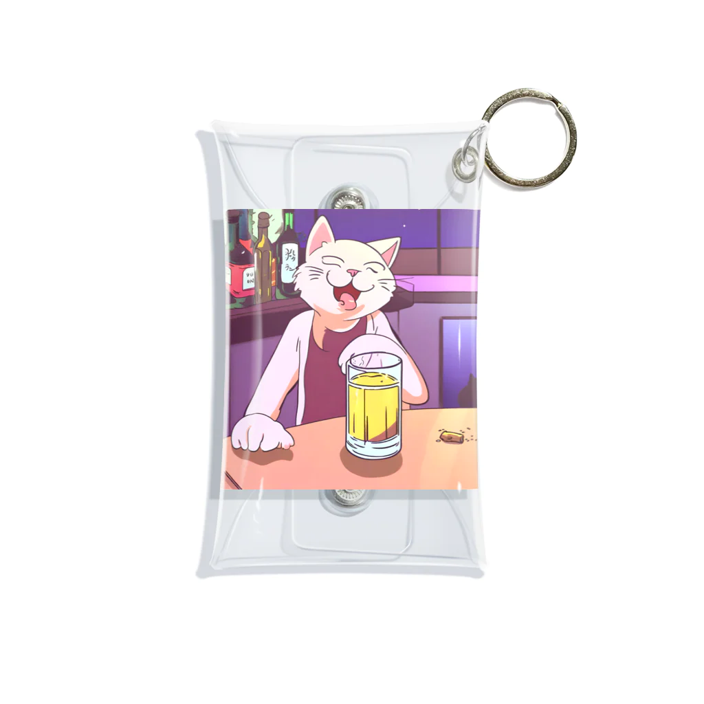 ブギーズの酔っ払いの猫くん Mini Clear Multipurpose Case