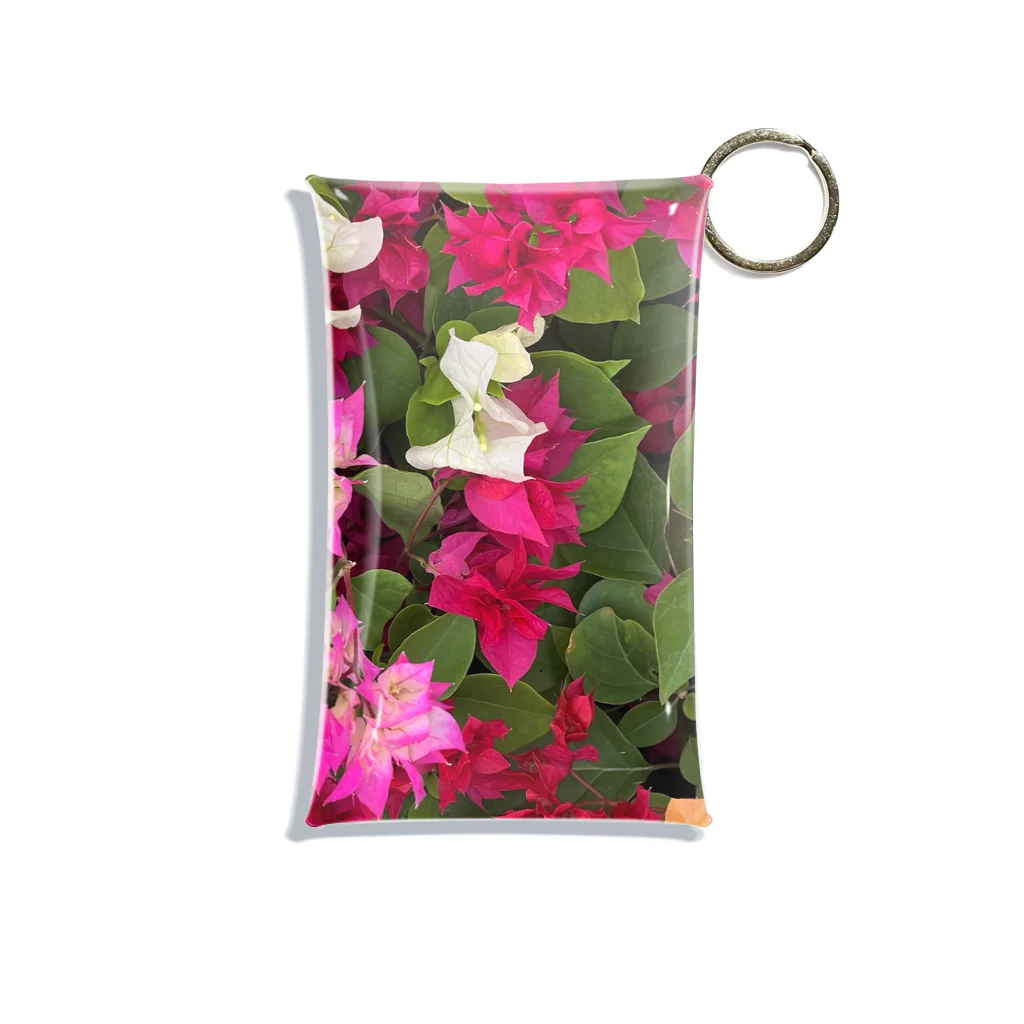 chatnoir8のFlower_Bougainvillea Mini Clear Multipurpose Case