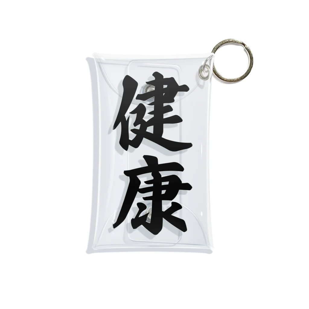 着る文字屋の健康 Mini Clear Multipurpose Case