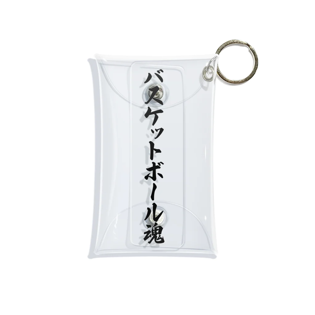 着る文字屋のバスケットボール魂 Mini Clear Multipurpose Case