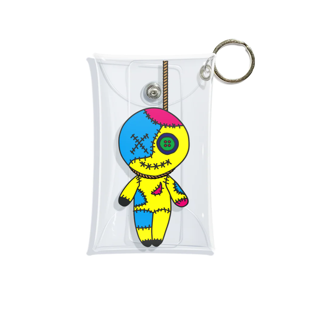 Ａ’ｚｗｏｒｋＳのHANGING VOODOO DOLL  CMYK Mini Clear Multipurpose Case