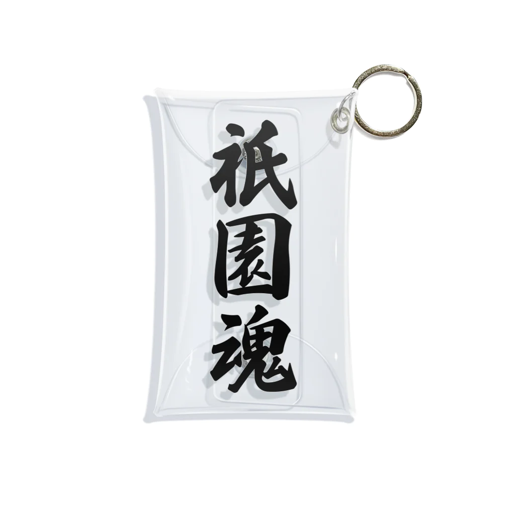 着る文字屋の祇園魂 （地元魂） Mini Clear Multipurpose Case