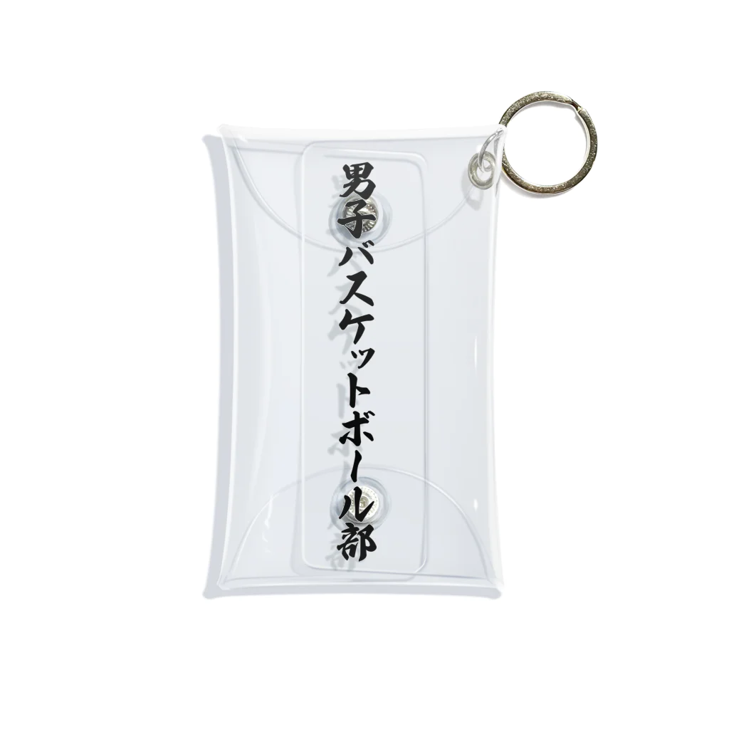 着る文字屋の男子バスケットボール部 Mini Clear Multipurpose Case