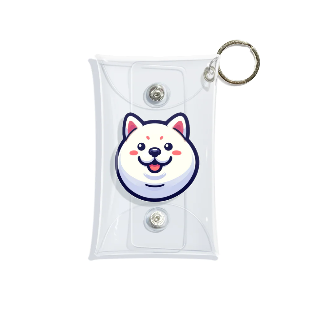 excitekonnoの丸顔シリーズ柴犬バージョン Mini Clear Multipurpose Case