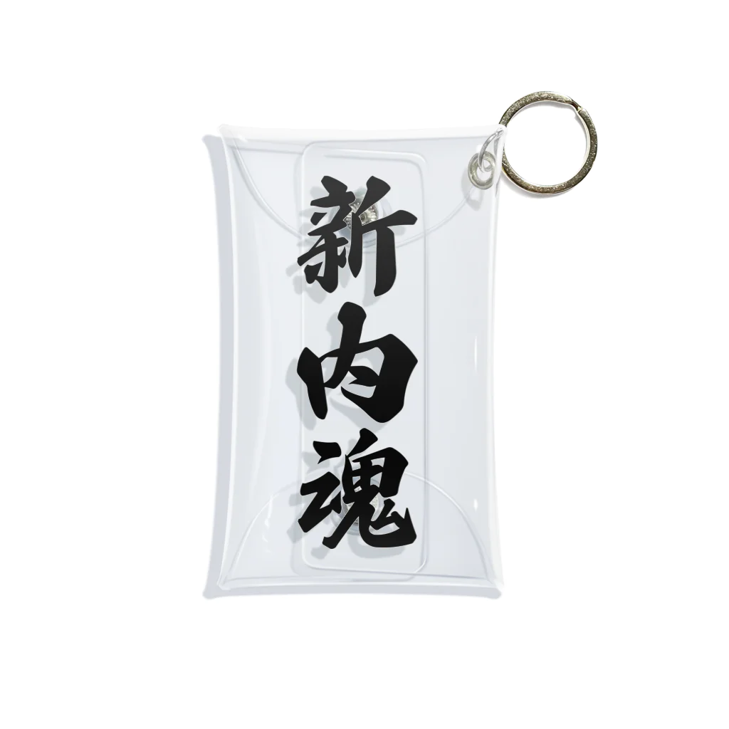 着る文字屋の新内魂 （地元魂） Mini Clear Multipurpose Case