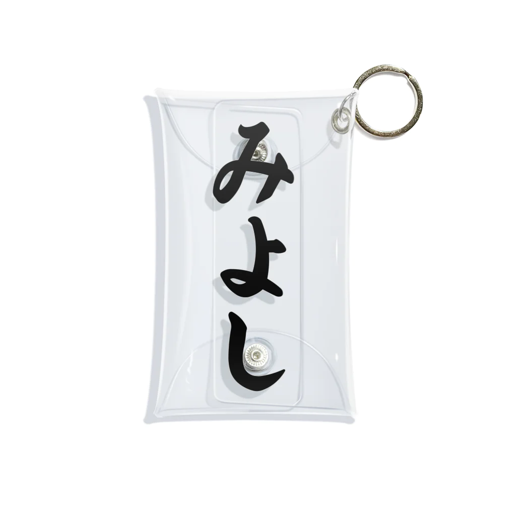 着る文字屋のみよし （地名） Mini Clear Multipurpose Case