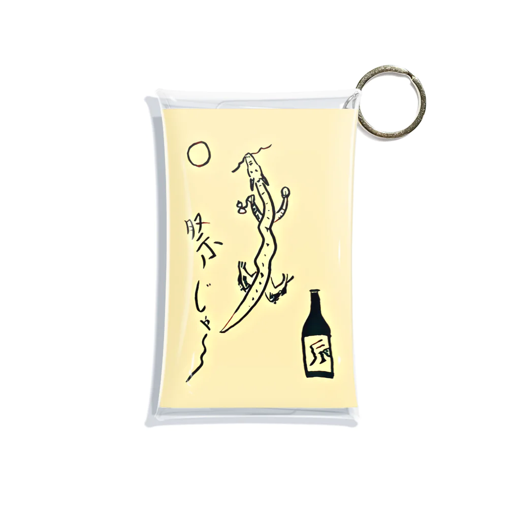 テラッシーのお店の酒好きの辰ちゃん‼️ 미니 투명 동전 지갑