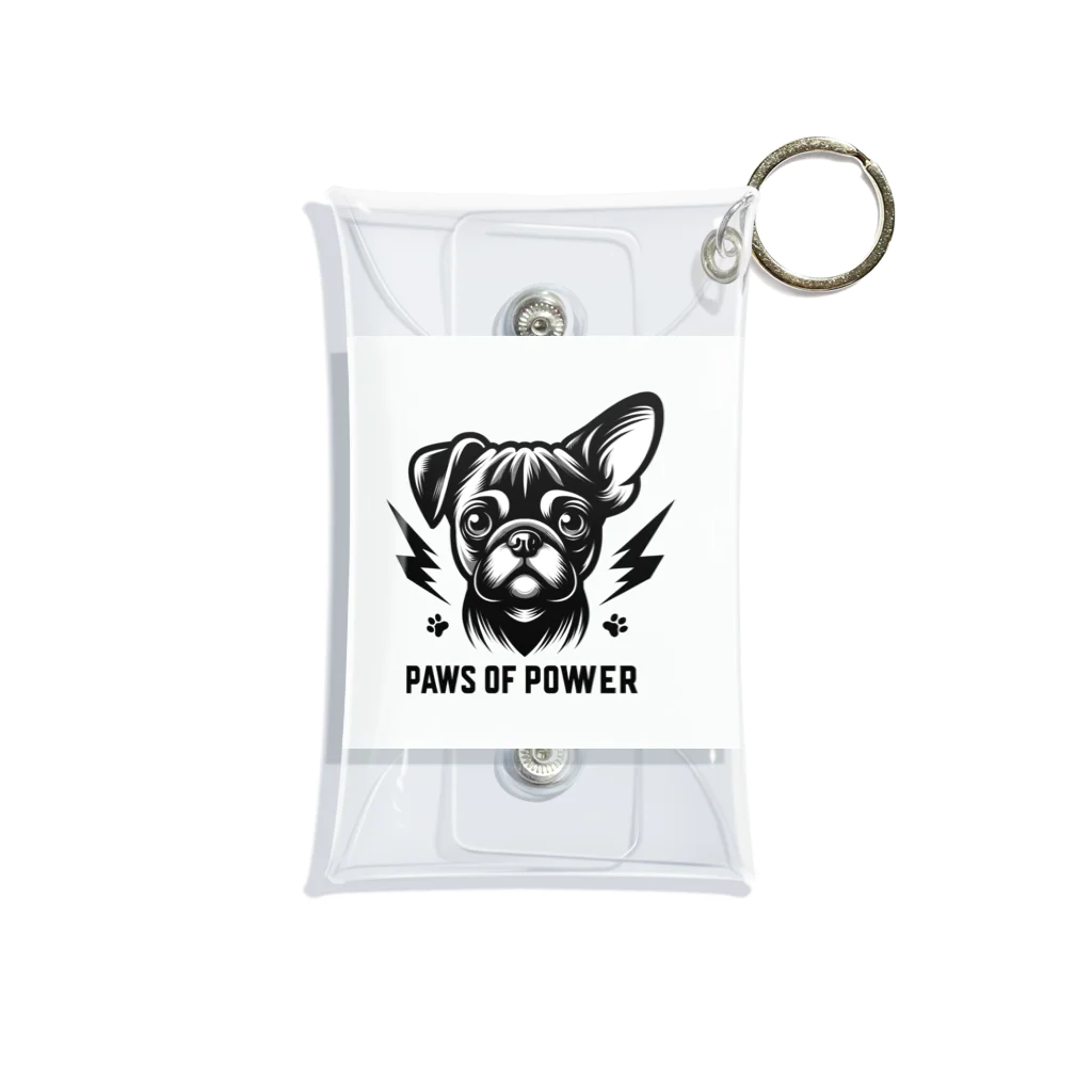 Urban pawsのパグチワワ「Paws of Power」 Mini Clear Multipurpose Case