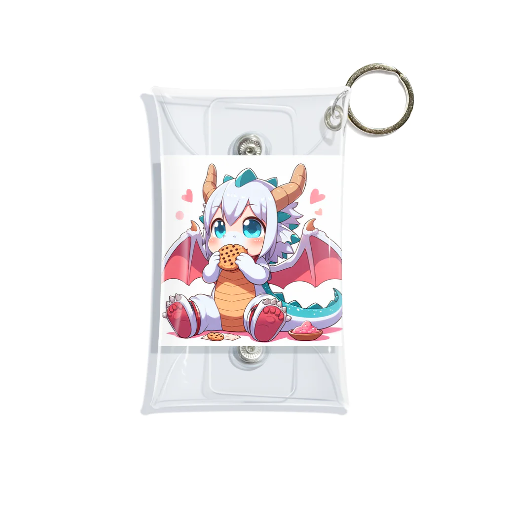 可愛らしいドラゴンのイラストグッズ店のアニメにただようかわいらしいドラゴン Mini Clear Multipurpose Case