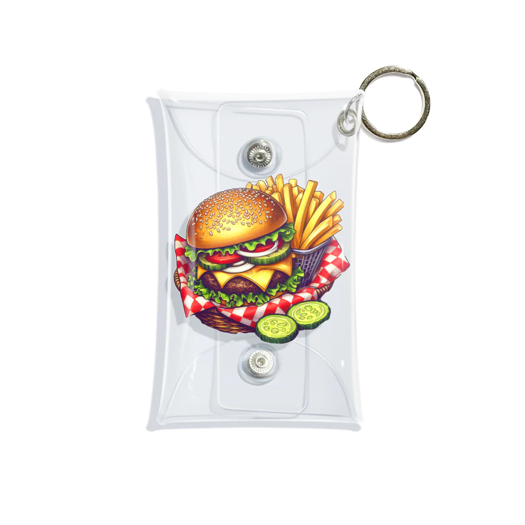 pitaco-landのチーズバーガーセット Mini Clear Multipurpose Case