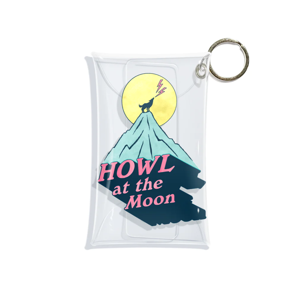 LONESOME TYPE ススの🌕月に吠える🐺（HOWL at the Moon） Mini Clear Multipurpose Case