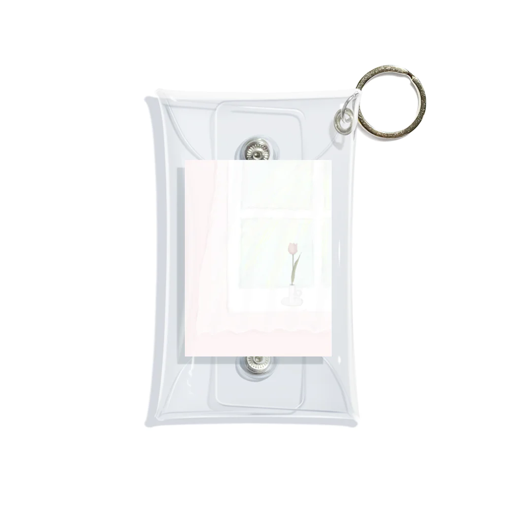 rilybiiのcurtains and tulips Mini Clear Multipurpose Case