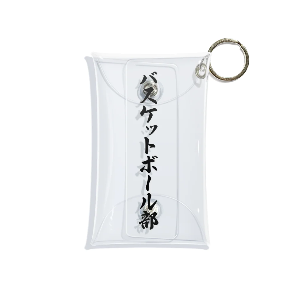 着る文字屋のバスケットボール部 Mini Clear Multipurpose Case