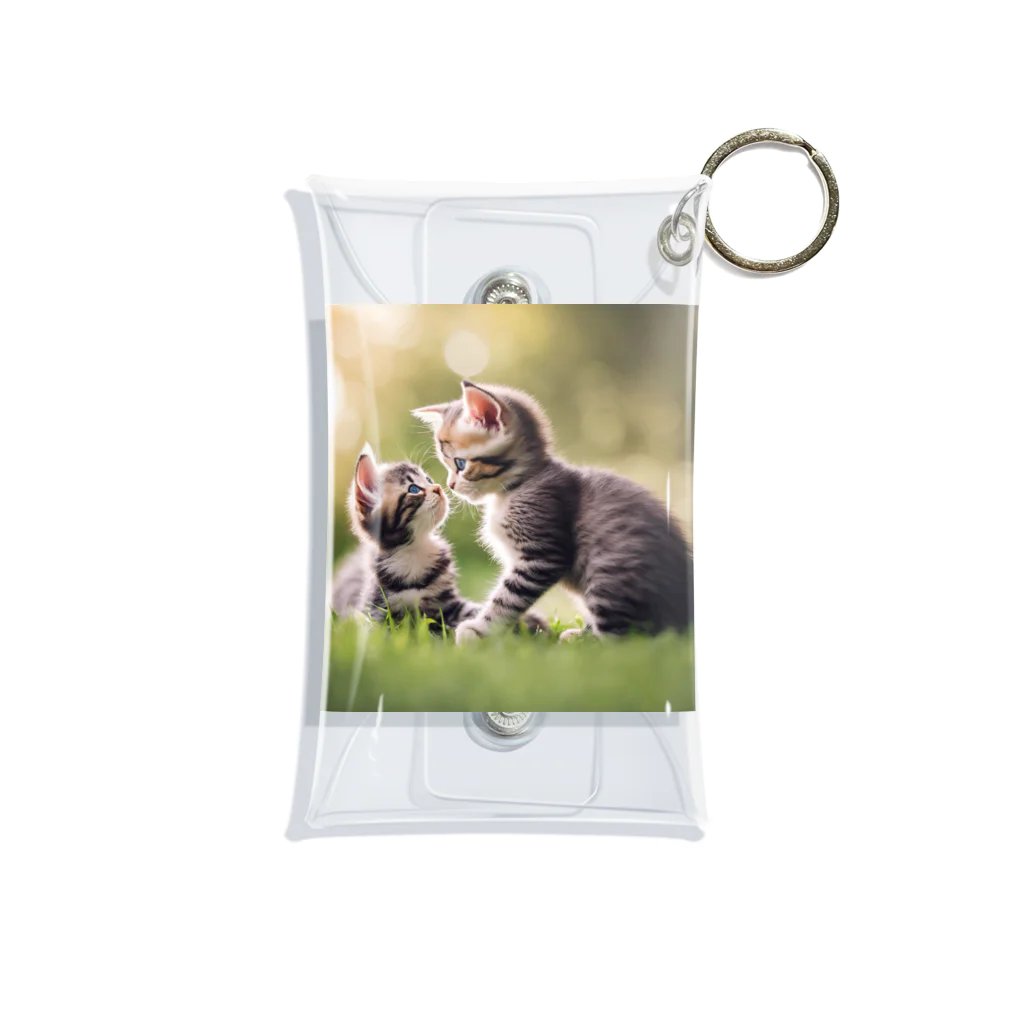 ai美女ショップの子猫の面倒を見る🐈 Mini Clear Multipurpose Case