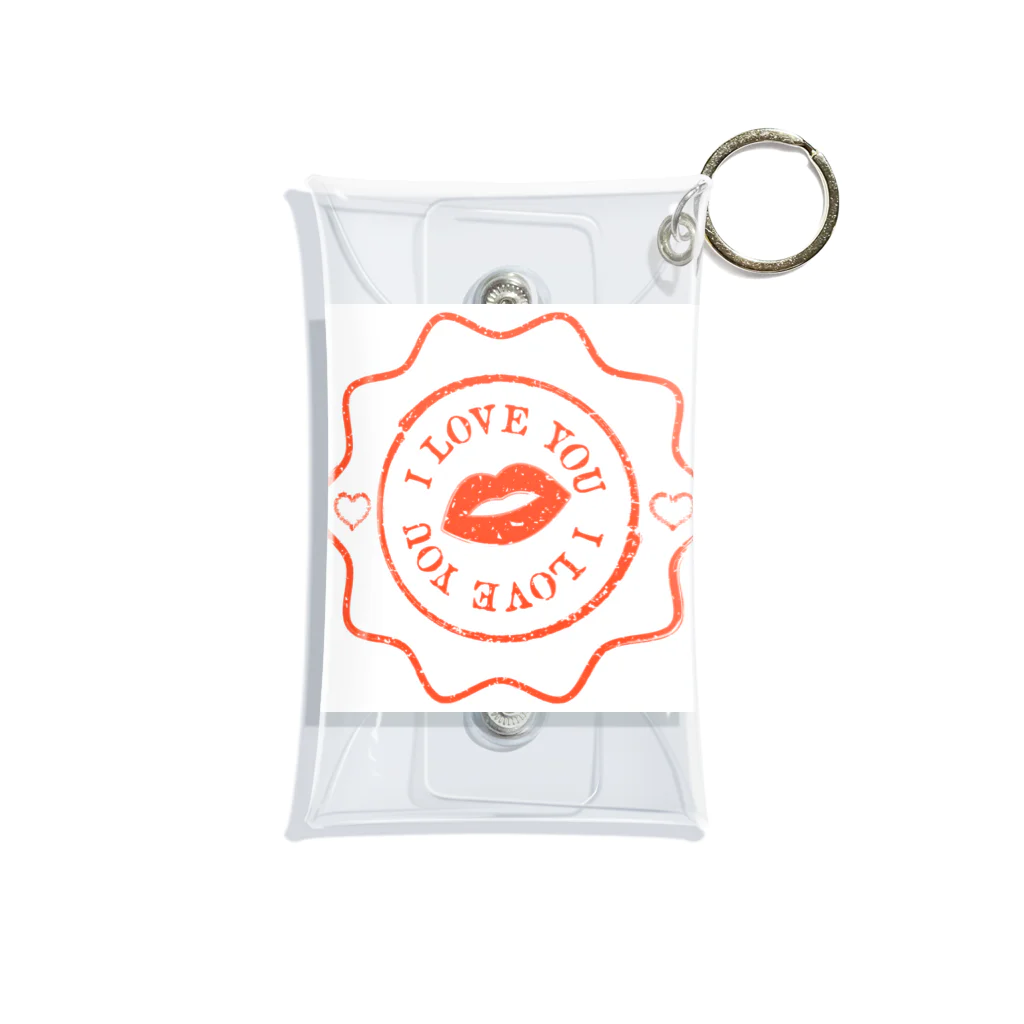 bachofのI love you Mini Clear Multipurpose Case