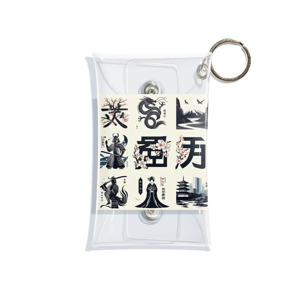 hanaKのKANJI japan Mini Clear Multipurpose Case