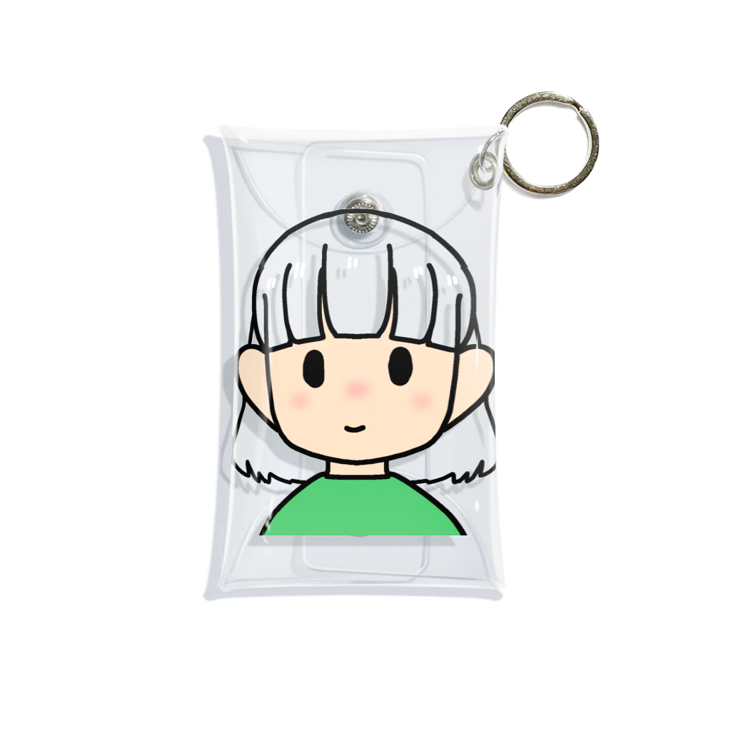 まめ大福の髪色自在な女の子（ボブ） Mini Clear Multipurpose Case