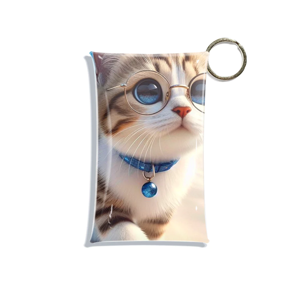 猫と紡ぐ物語の南国の海辺を歩く勇ましさに胸キュン猫 Mini Clear Multipurpose Case