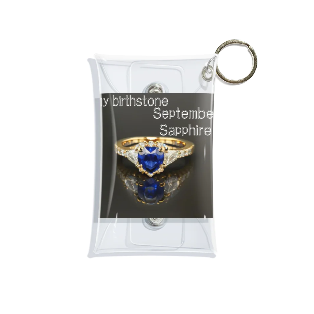 ゆうめい♏のBirthstone/heart-shaped ring/September Mini Clear Multipurpose Case