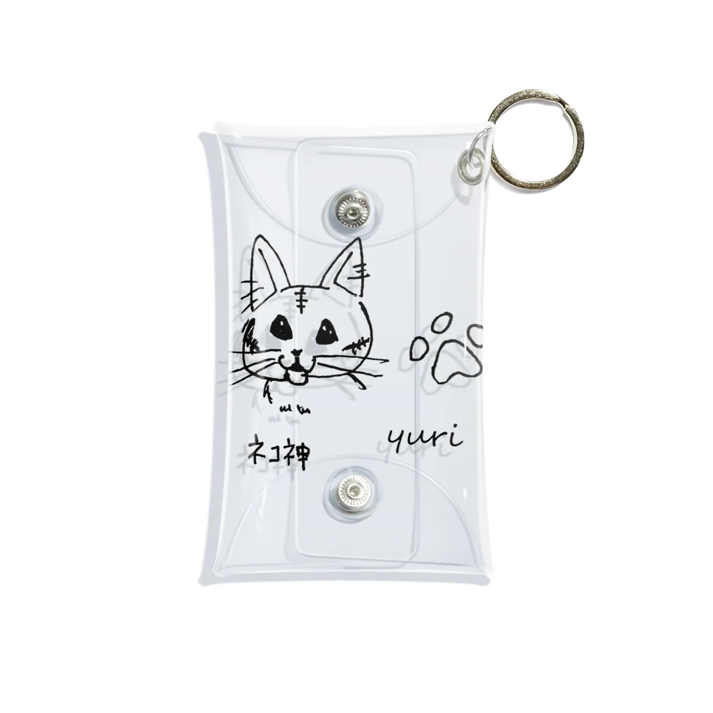 yuritomeのネコ神　(チャーちゃん)　ユリ作品２ Mini Clear Multipurpose Case