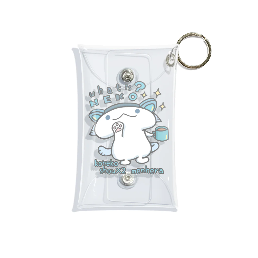 itsuto-こねこしょうしょうめんへらの「ふぁっといずねこ…？」 Mini Clear Multipurpose Case