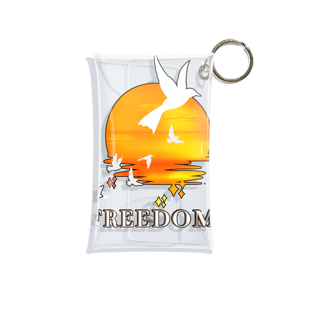 ConversationStarterのFREEDOM　自由 Mini Clear Multipurpose Case