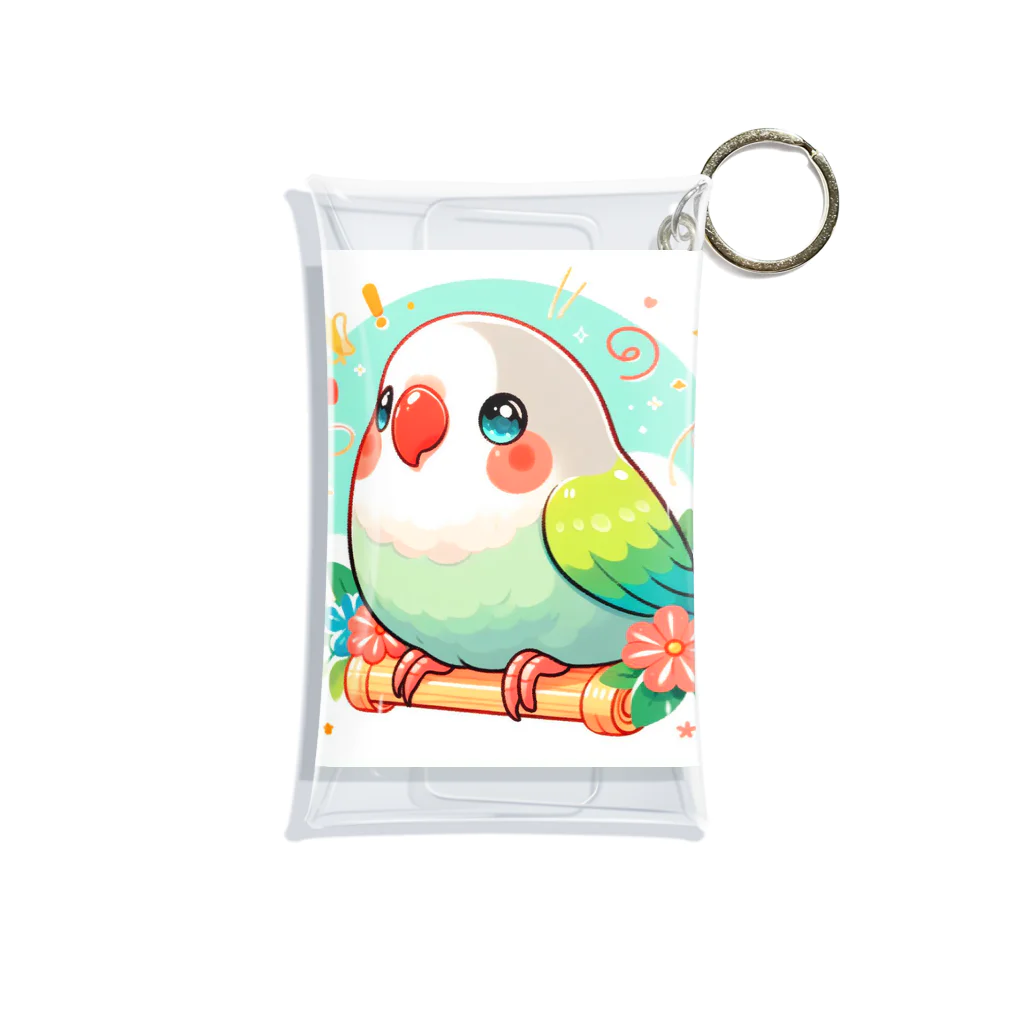 ぷっくりショップのオカメインコちゃん Mini Clear Multipurpose Case