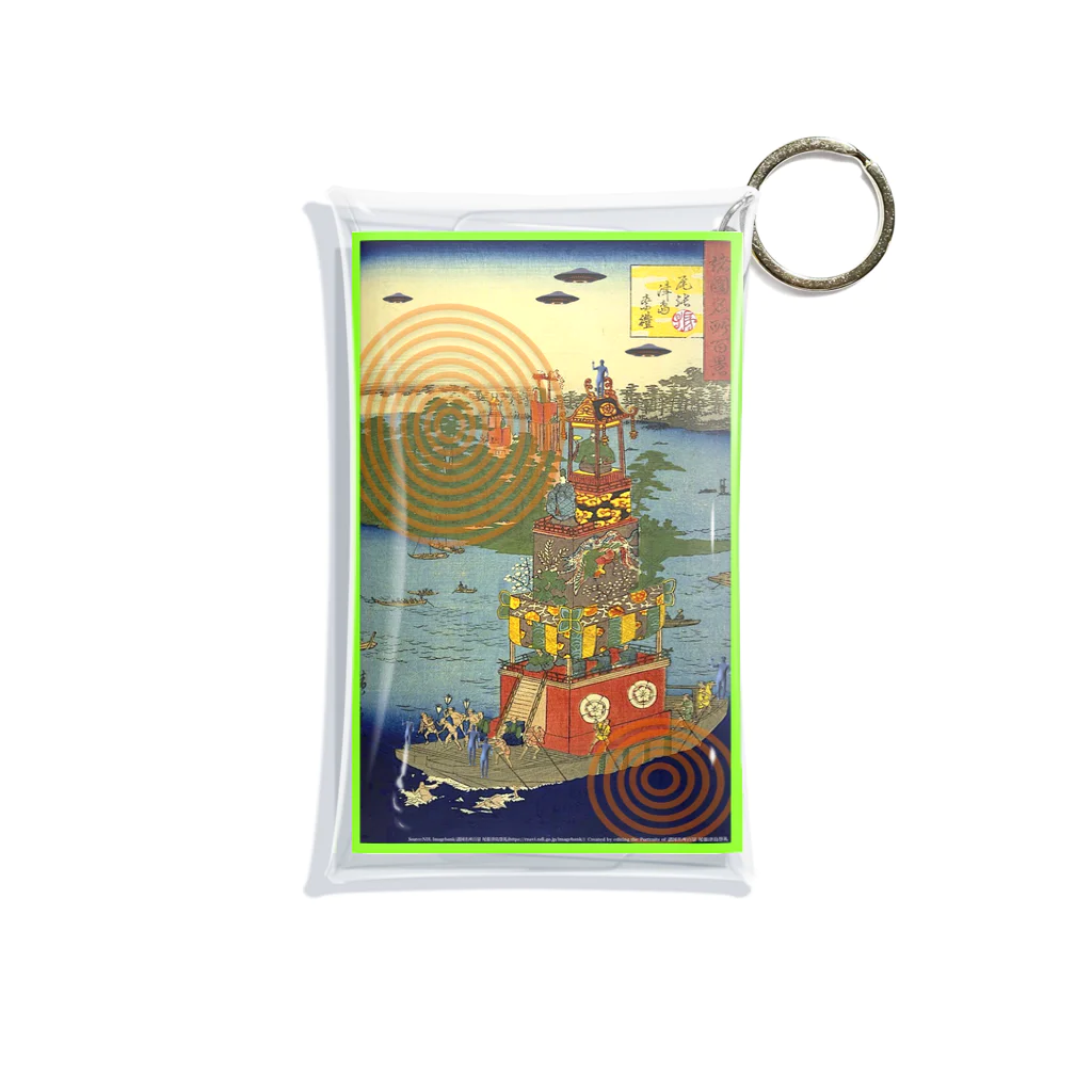 KHD888の 名所百景　尾張津島祭礼 Mini Clear Multipurpose Case