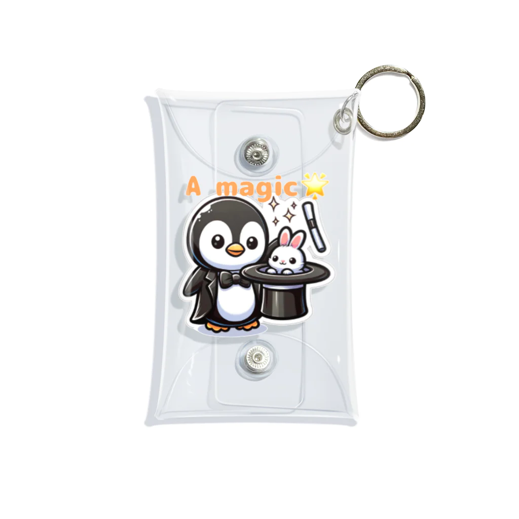 tsukino-utenaのおめかしPenguin、魔法使いになる。 Mini Clear Multipurpose Case