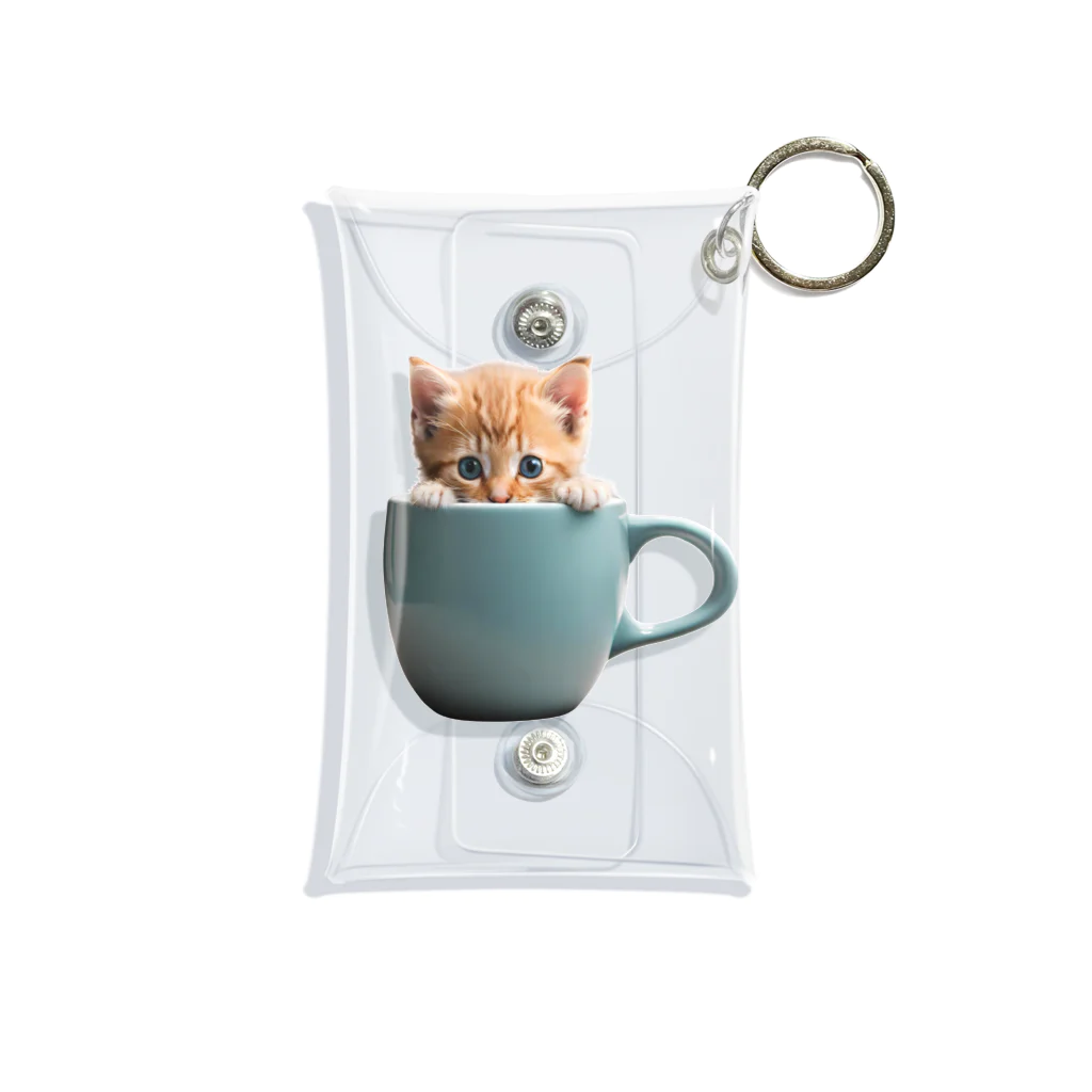 ColoriLのマグから子猫 Mini Clear Multipurpose Case