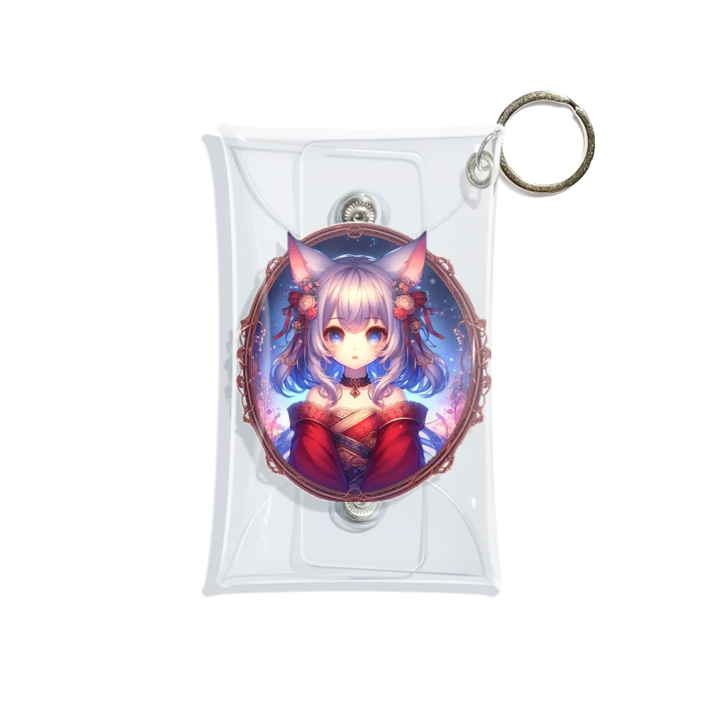 終わらない夢🌈の猫耳の少女✨ Mini Clear Multipurpose Case