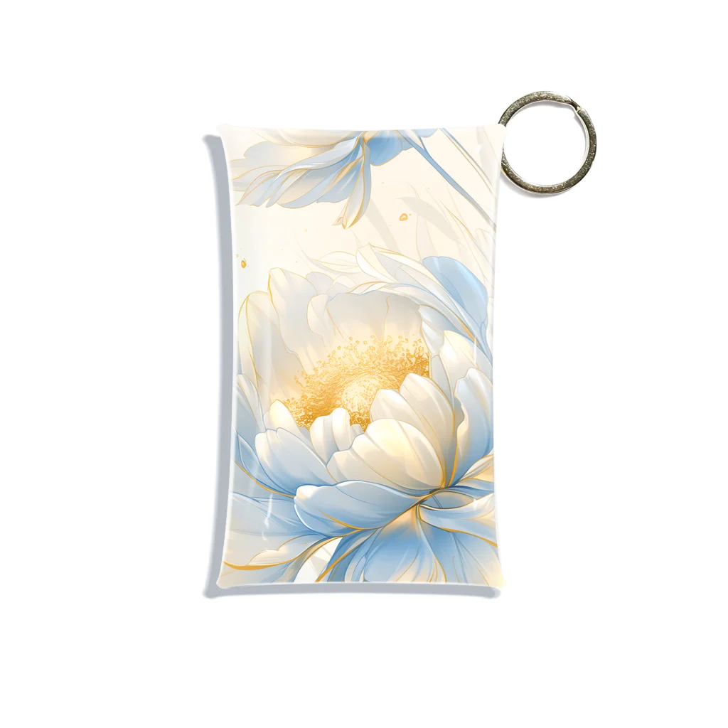 cute styleのLucky Flower Silver Blue Mini Clear Multipurpose Case