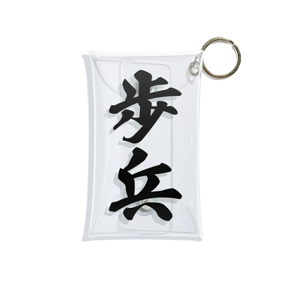 着る文字屋の歩兵 Mini Clear Multipurpose Case