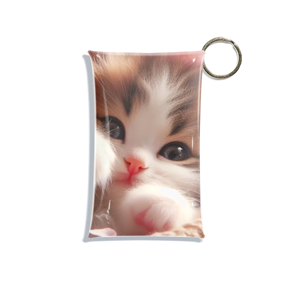 Chimetimeの桜と子猫 Mini Clear Multipurpose Case