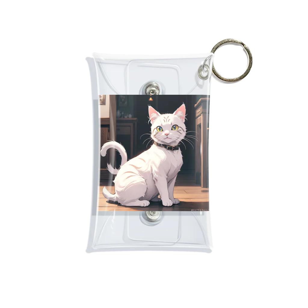 御殿のヒロ（猫大好き）の癒しの猫 Mini Clear Multipurpose Case