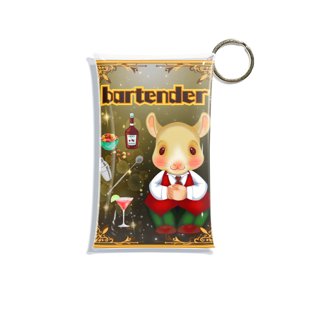 にーちゃんのパーテンダー修行のチンチラねずみの『にぃちゃん』🐭② Mini Clear Multipurpose Case