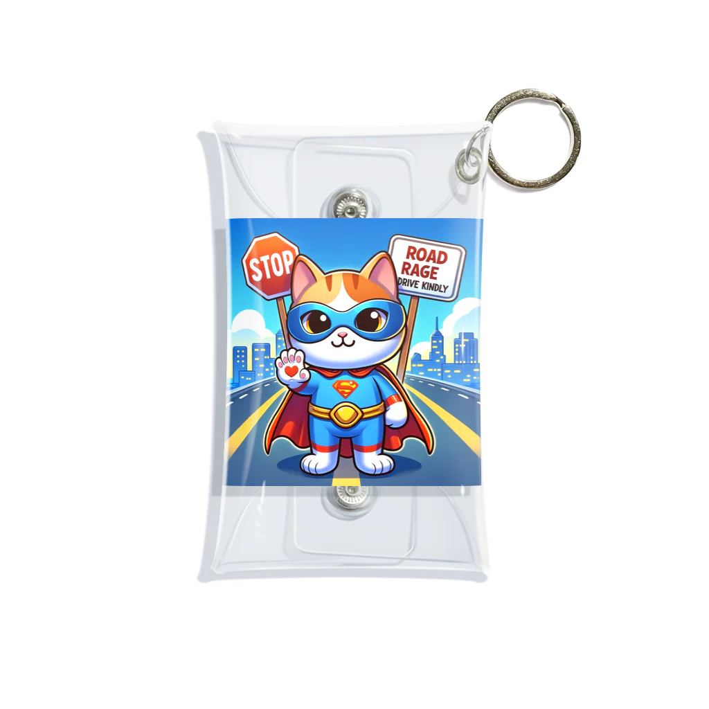 子猫カーニバルの煽り運転禁止！ Mini Clear Multipurpose Case