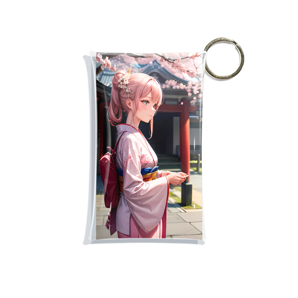 kimono_musume  AI artのscene4 Mini Clear Multipurpose Case