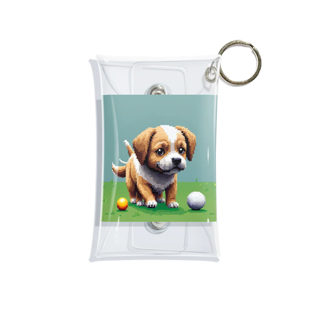 temtemの尻尾を振る犬 Mini Clear Multipurpose Case