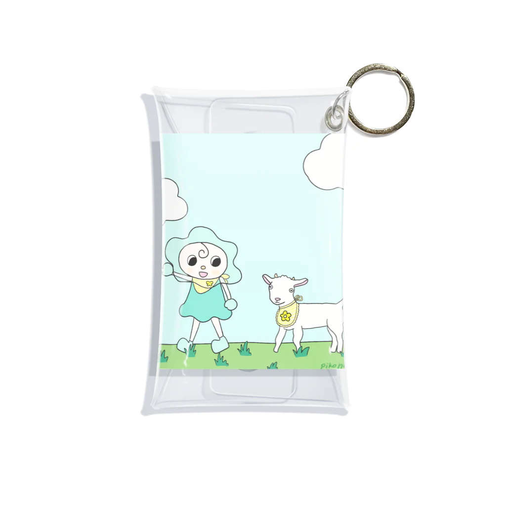 Kupi_の星から来た妖精　子ヤギ Mini Clear Multipurpose Case