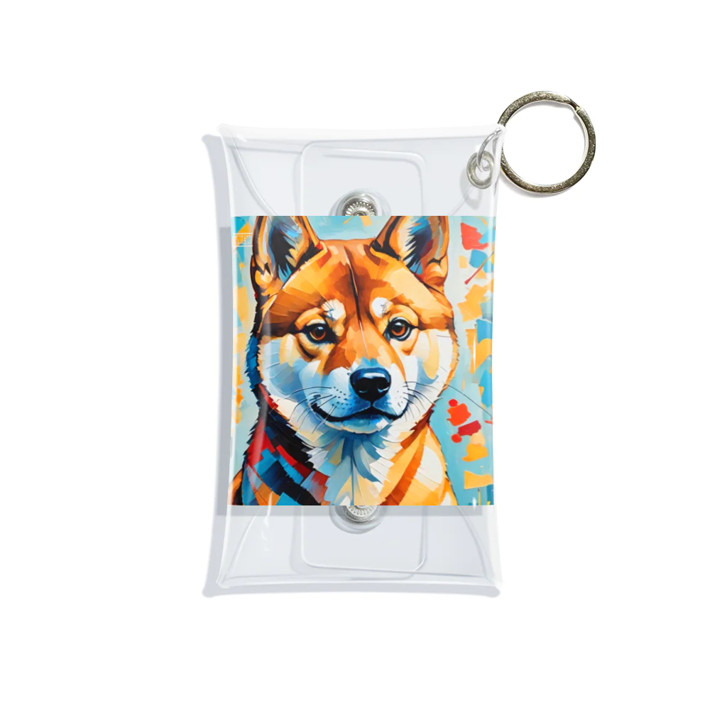 KAPPA TRAVEL GOの柴犬の幾何学 Mini Clear Multipurpose Case