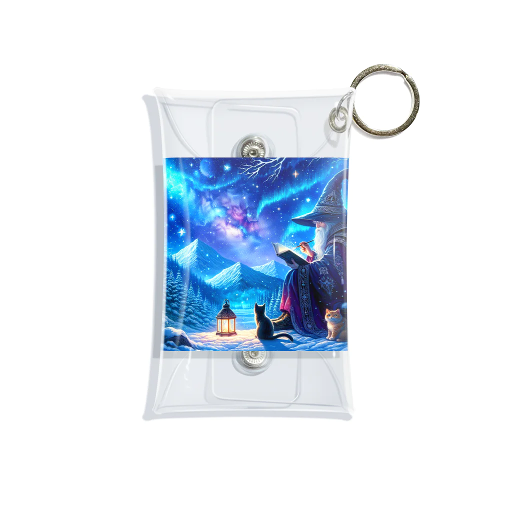 space catの魔法使いと猫 Mini Clear Multipurpose Case