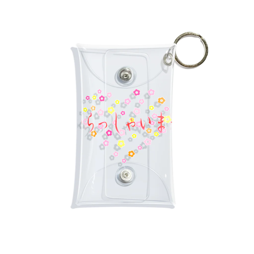 ainarukokoroのいらしゃいませ　花 Mini Clear Multipurpose Case