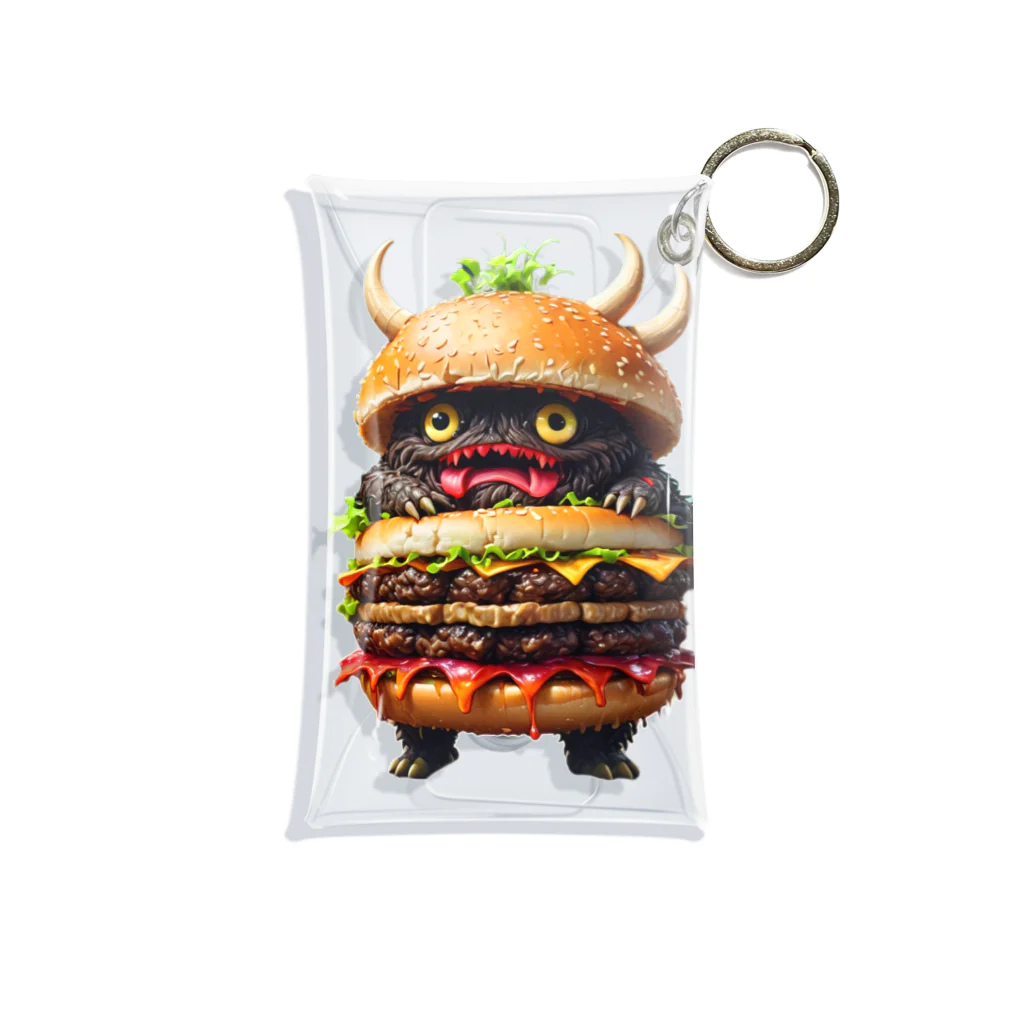 AI妖怪大図鑑のトリプル肉厚ビーフバーガー妖怪　バグドガルド Mini Clear Multipurpose Case