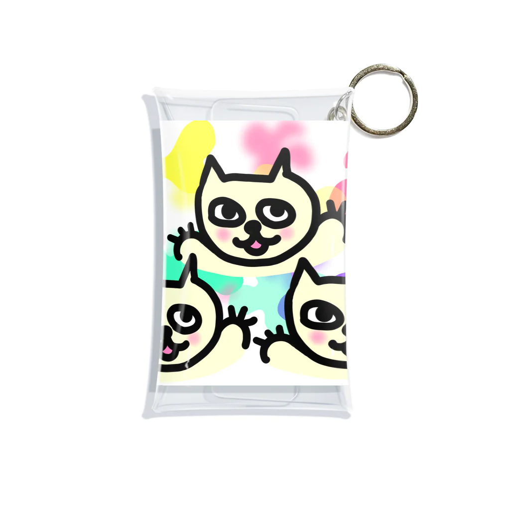 mimi☆のねこちゃん！ Mini Clear Multipurpose Case