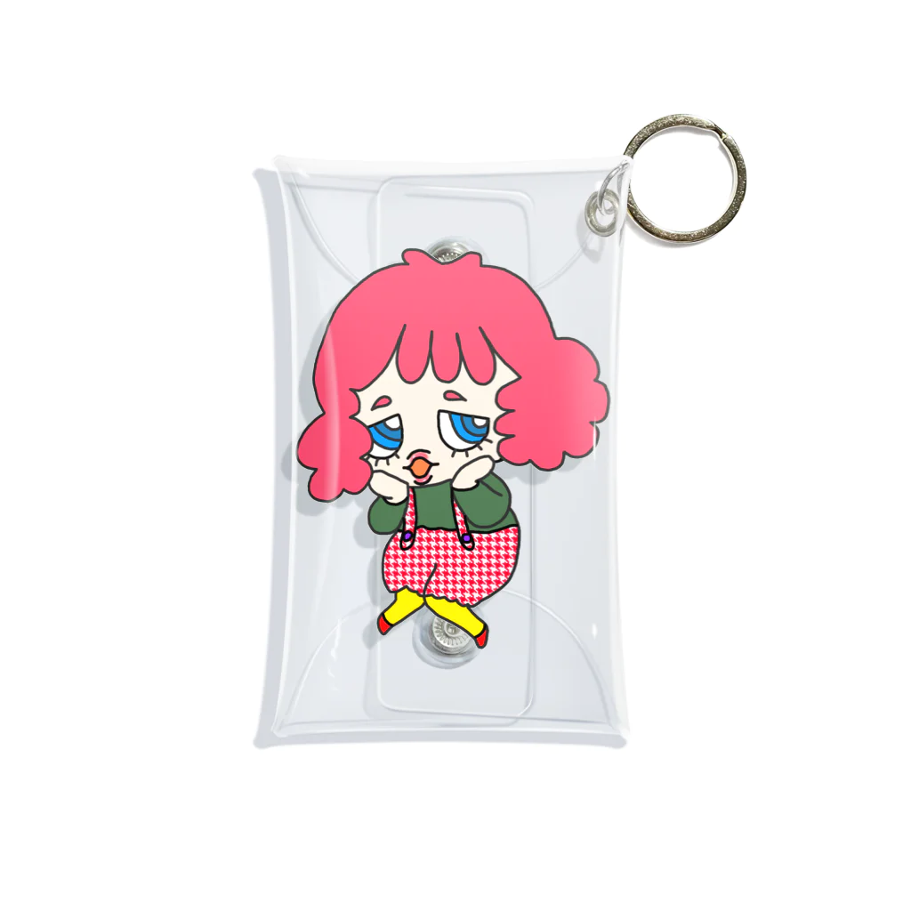 Donguri モンブランのもじもじPINKちゃん Mini Clear Multipurpose Case