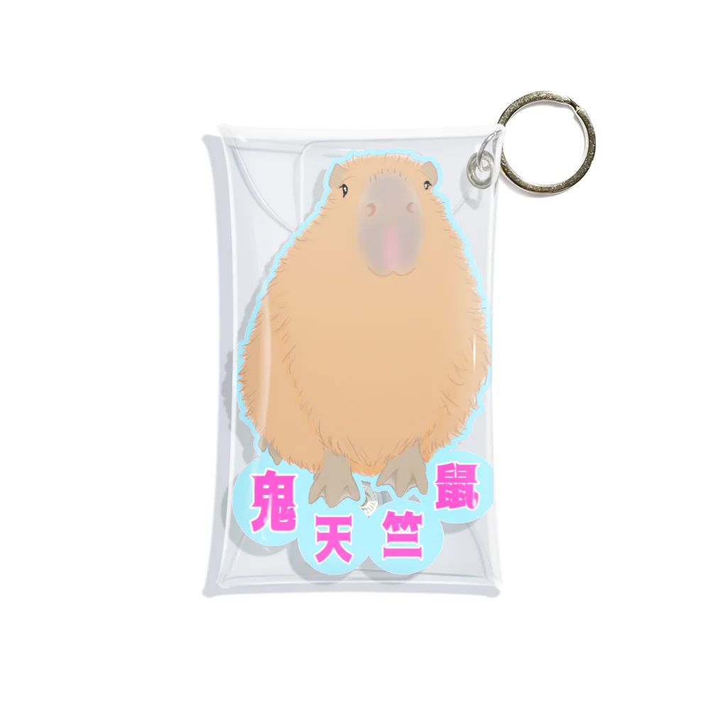 LalaHangeulの鬼天竺鼠(カピバラ) Mini Clear Multipurpose Case