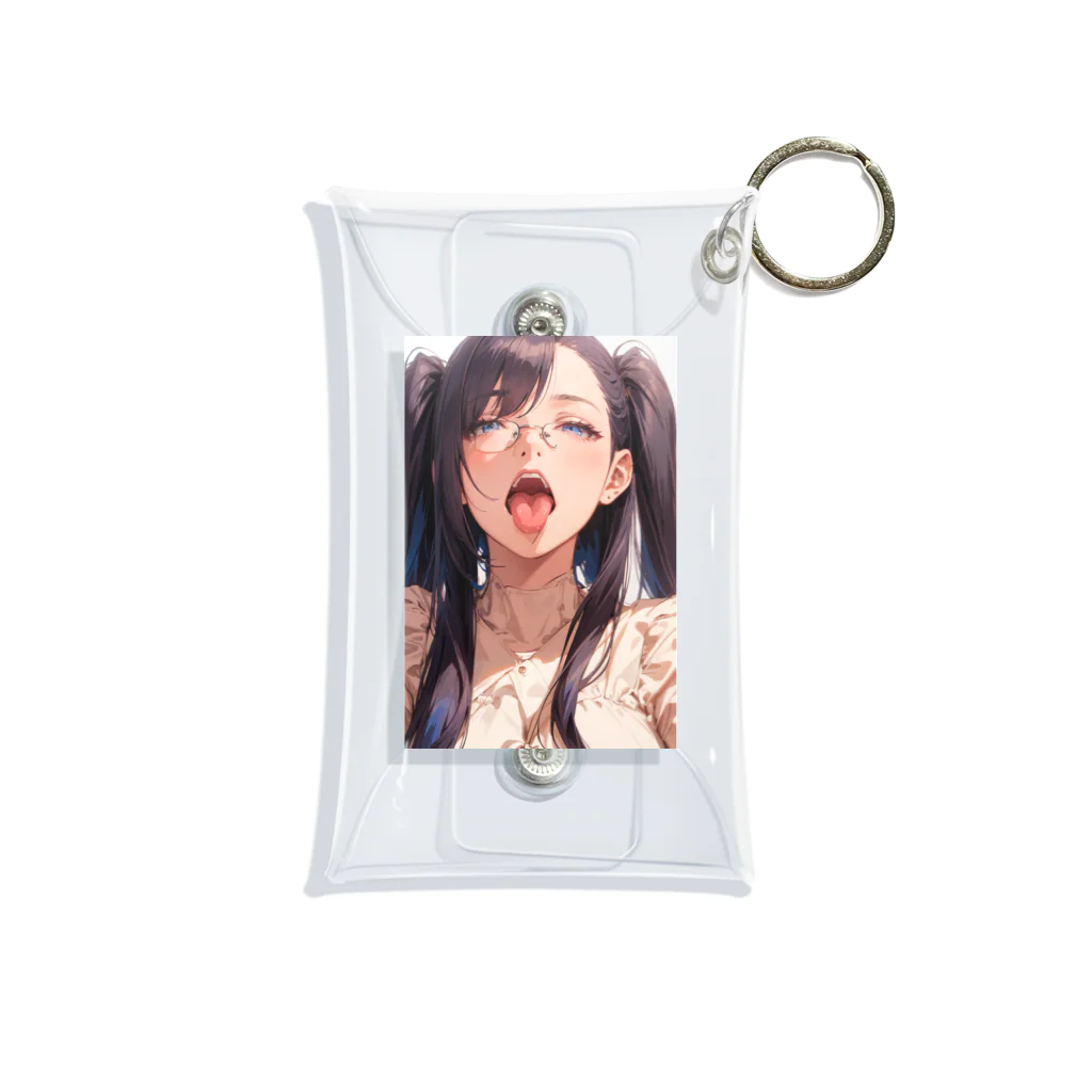 美少女学院の黒髪美少女　美鈴ちゃんメガネ Mini Clear Multipurpose Case