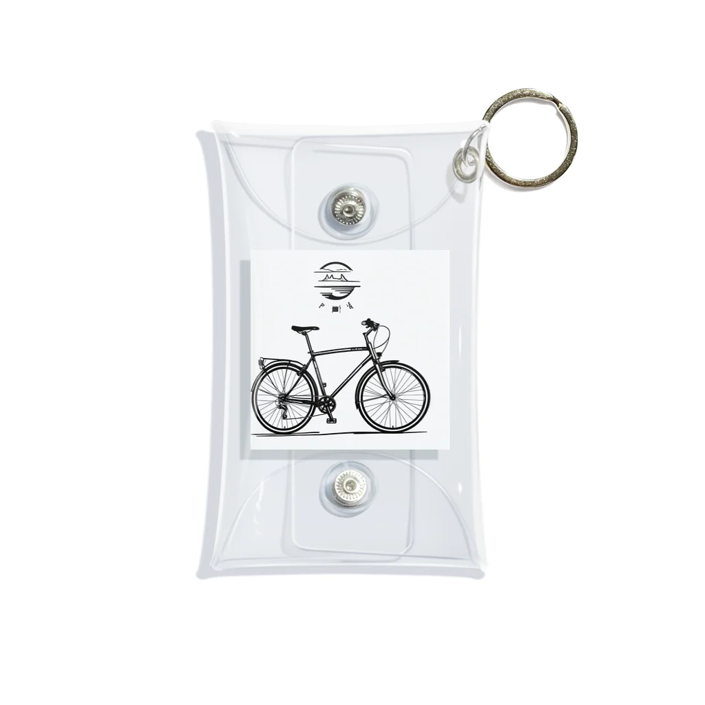 二宮大輔の自転車ロゴ Mini Clear Multipurpose Case