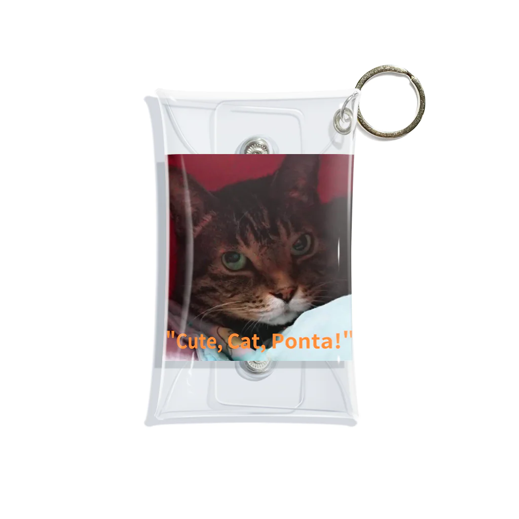 yuo1040yamato Soraの"cute. Cat. Ponta!" Mini Clear Multipurpose Case